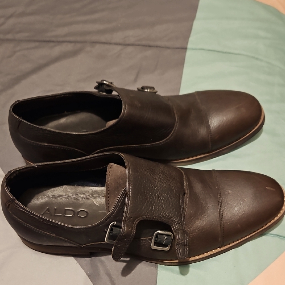 Aldo Men's Brown Leather Shoes